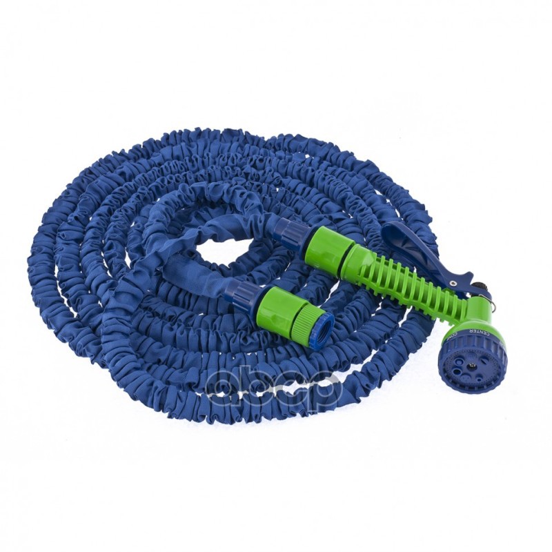 Набор поливочный, растягивающийся шланг 15м, 7-реж пистолет, соед., адаптер