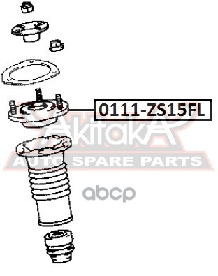 ОПОРА ПЕРЕДНЕГО АМОРТИЗАТОРА ЛЕВАЯ