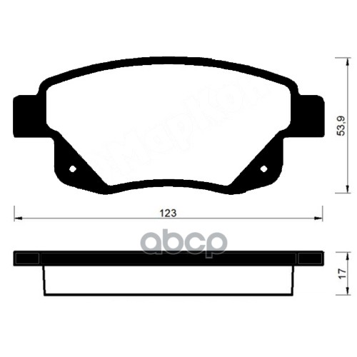 Колодки тормозные задние