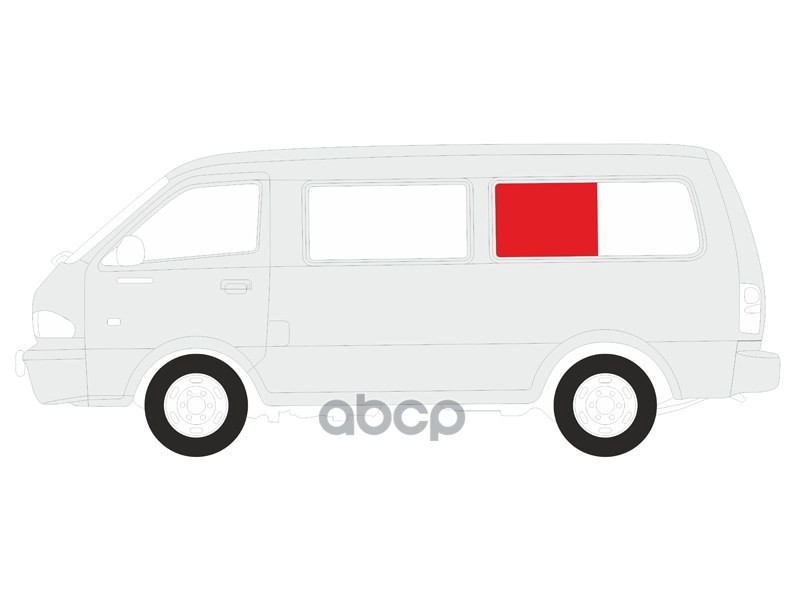 Стекло кузова боковое (не опускное) (Слева/ Цвет зеленый) Toyota Hiace 89-04 / Regius Ace 99-04 XYG арт. RZH104 SR/LH3