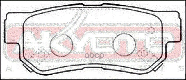 Тормозные колодки AKD 0539