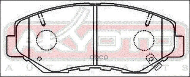 Колодки тормозные дисковые передние HONDA CR-V(RD1