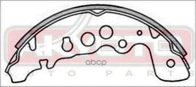 КОЛОДКИ ТОРМОЗНЫЕ БАРАБАННЫЕ ЗАДНИЕ