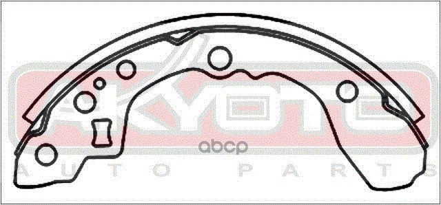 Колодки тормозные барабанные задние KIA SHUMA,II/SEPHIA,II/MENTOR,II/SPECTRA 1997-