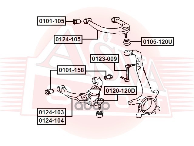 ОПОРА ШАРОВАЯ ПЕРЕДНЕГО НИЖНЕГО РЫЧАГА