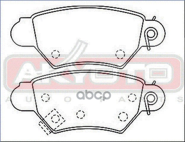 КОЛОДКИ ТОРМОЗНЫЕ ДИСКОВЫЕ ЗАДНИЕ