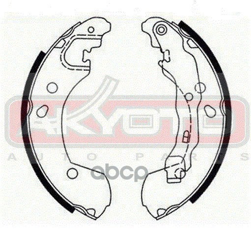 КОЛОДКИ ТОРМОЗНЫЕ БАРАБАННЫЕ ЗАДНИЕ