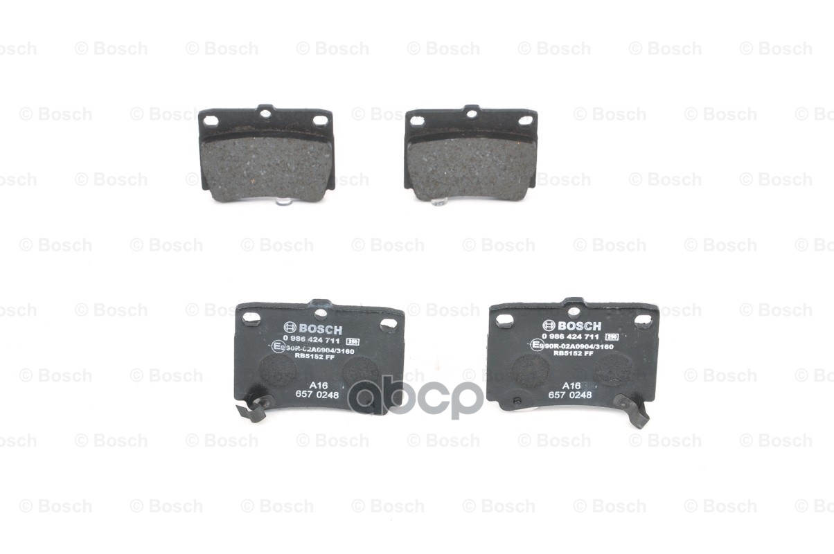 0 986 424 711 750 02=Fdb1570=D6086m-01 !Колодки Дисковые Зmitsubishi Montero Sport 3.0I/2.5Td 98> Bosch арт. 0986424711
