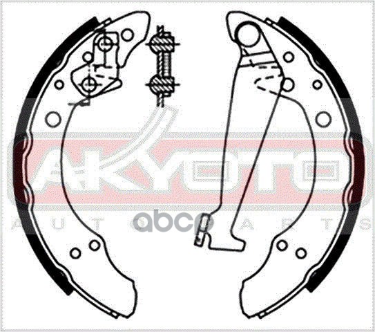 КОЛОДКИ ТОРМОЗНЫЕ БАРАБАННЫЕ ЗАДНИЕ