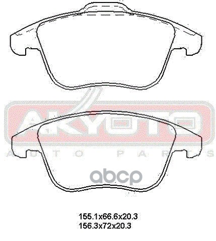 Колодки тормозные дисковые передние