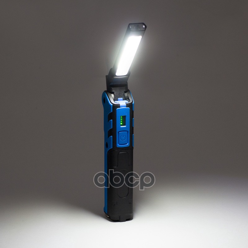 Фонарь светодиодный на аккум. Li-ion 3.7V 2000mA, COB (5W) + LED (3W), магнит, крючок 137953