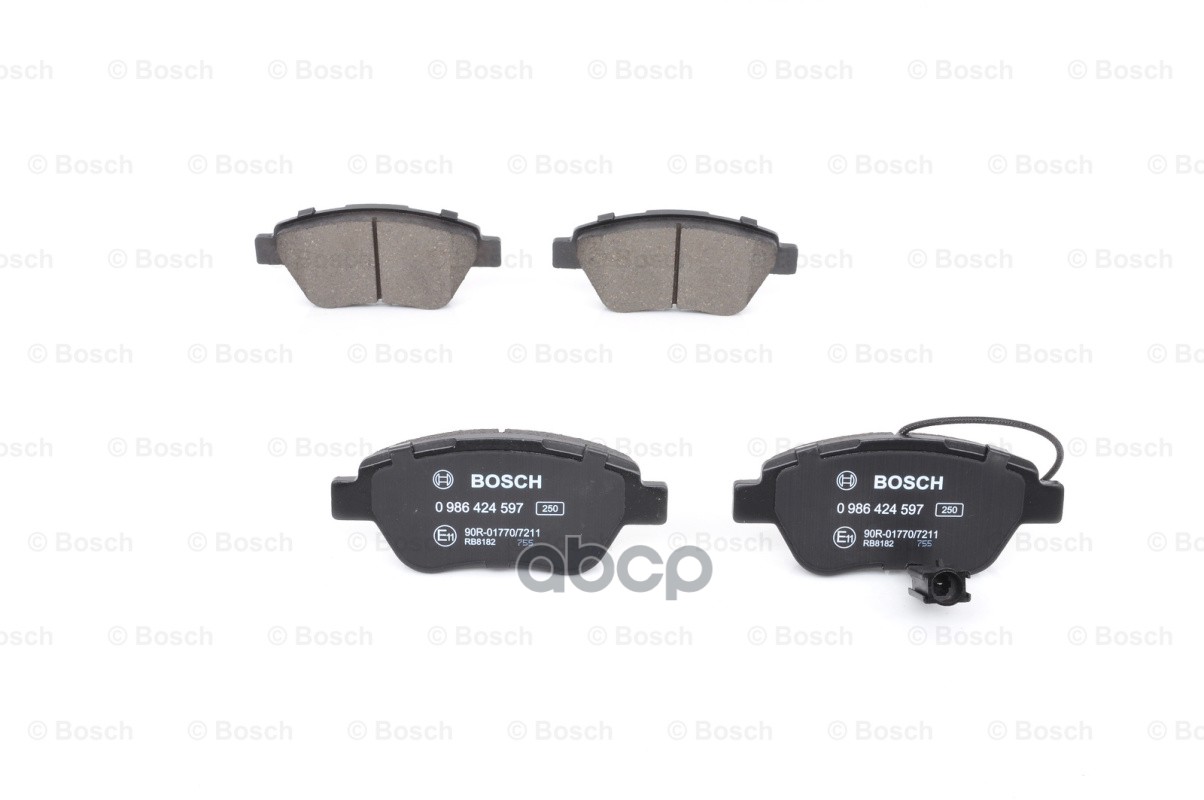 0 986 424 597 858 01=Fdb1466=222365 !Колодки Дисковые П Fiat Stilo 1.2I/1.6I 01> Bosch арт. 0986424597