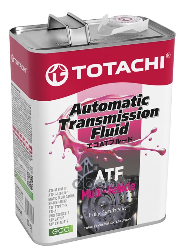 Totachi Atf Multi-Vehicle (4L) Жидкость Гидравл.! Синт Mazda Atf M-Iii, Nissan Matic Fluid TOTACHI арт. 20604