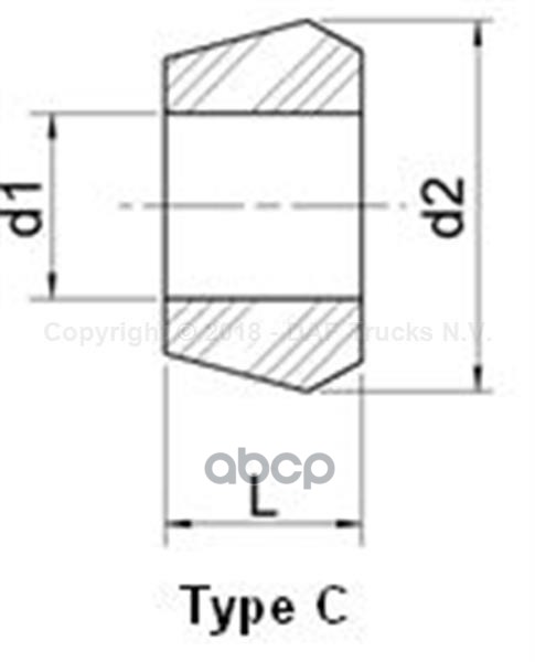 сайлентблок стабилизатора (мр) центр 64x85x50/60 DAF F19-36/75/85/95