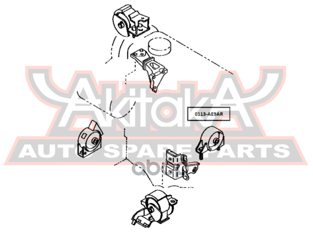 САЙЛЕНТБЛОК ЗАДНЕЙ ПОДУШКИ ДВИГАТЕЛЯ AT