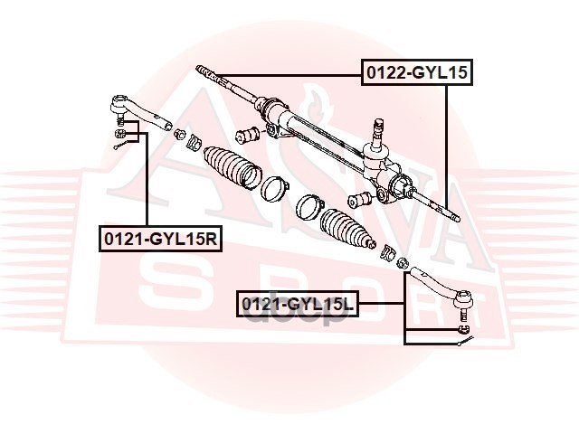 тяга рулевая 0122NCP15