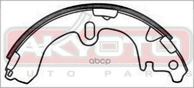 КОЛОДКИ ТОРМОЗНЫЕ БАРАБАННЫЕ ЗАДНИЕ