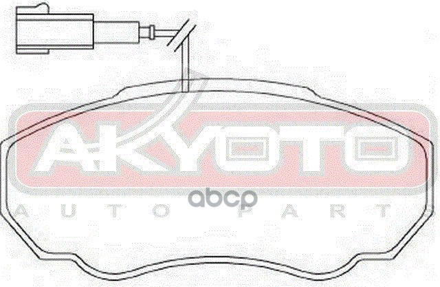 Колодки тормозные дисковые передние с датчиком