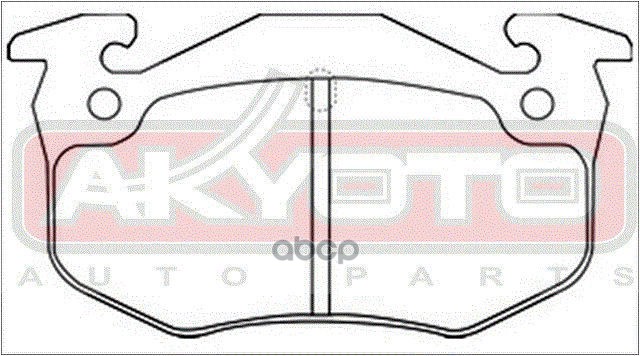 Колодки тормозные дисковые задние RENAULT CLIO 2002->CB0M,CB1N