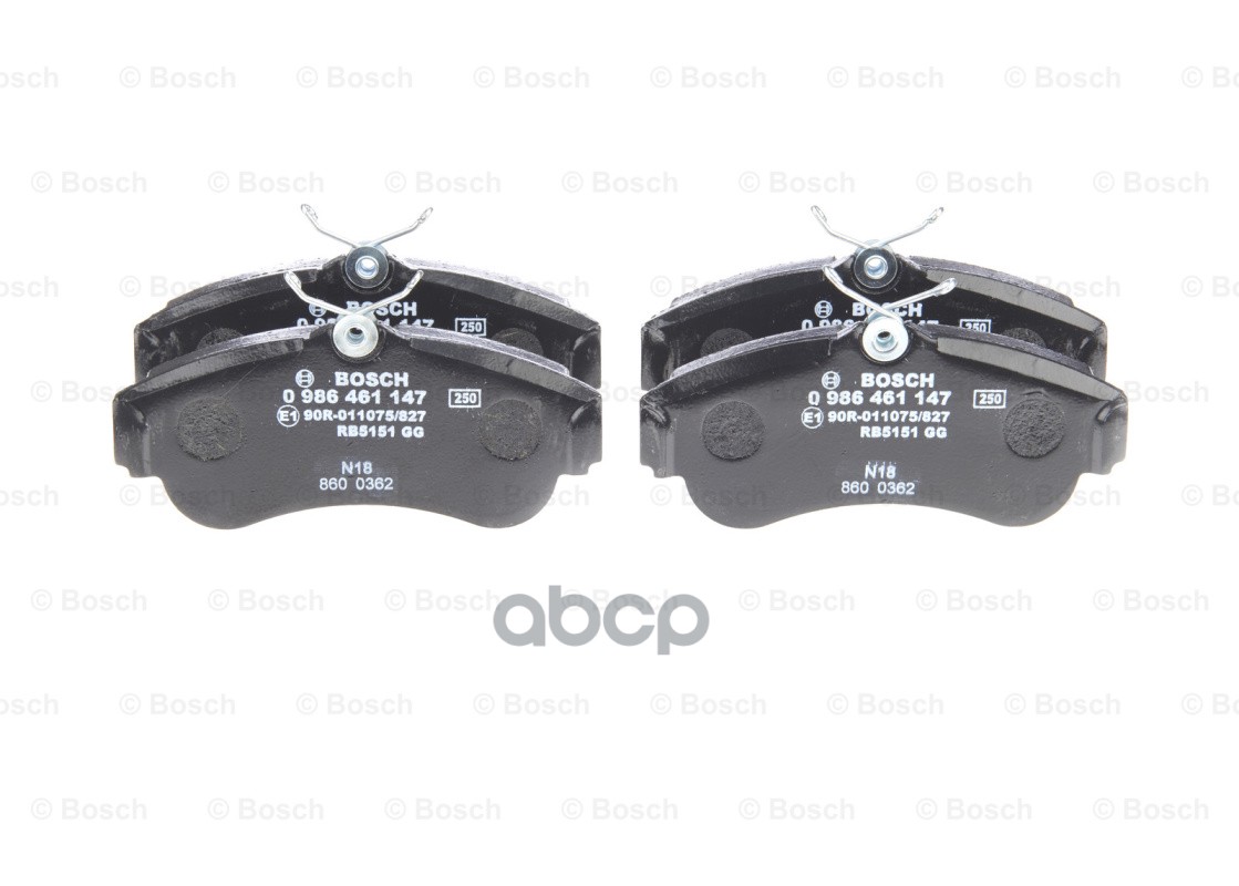 0 986 461 147 320 00 !Колодки Дисковые Пnissan Primera 2.0/2.0Td 90-02/Almera 1.5/1.8/2.2Tdi 00> Bosch арт. 0986461147