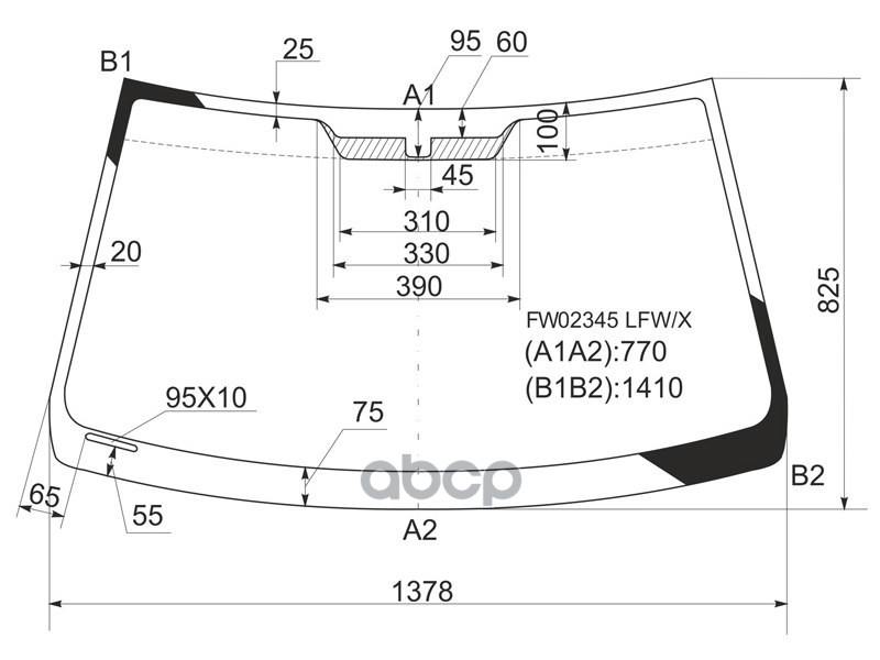 Стекло лобовое Lexus IS 98-05 / Toyota Altezza 98-05 XYG арт. FW02345 LFW/X
