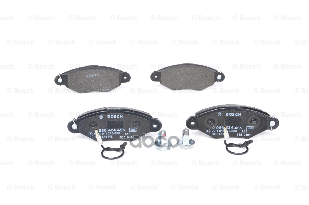 0 986 424 455 643 01 !Колодки Дисковые П Renault Kangoo 1.2I-1.9D/Tdi 99-01 Bosch арт. 0986424455