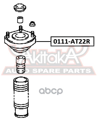 ОПОРА ЗАДНЕГО АМОРТИЗАТОРА