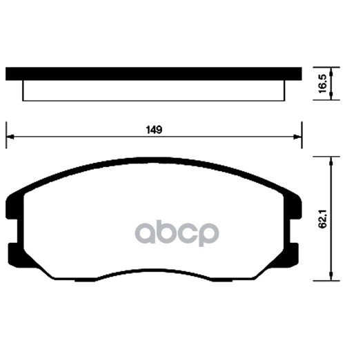 Колодки тормозные передние (100 140)