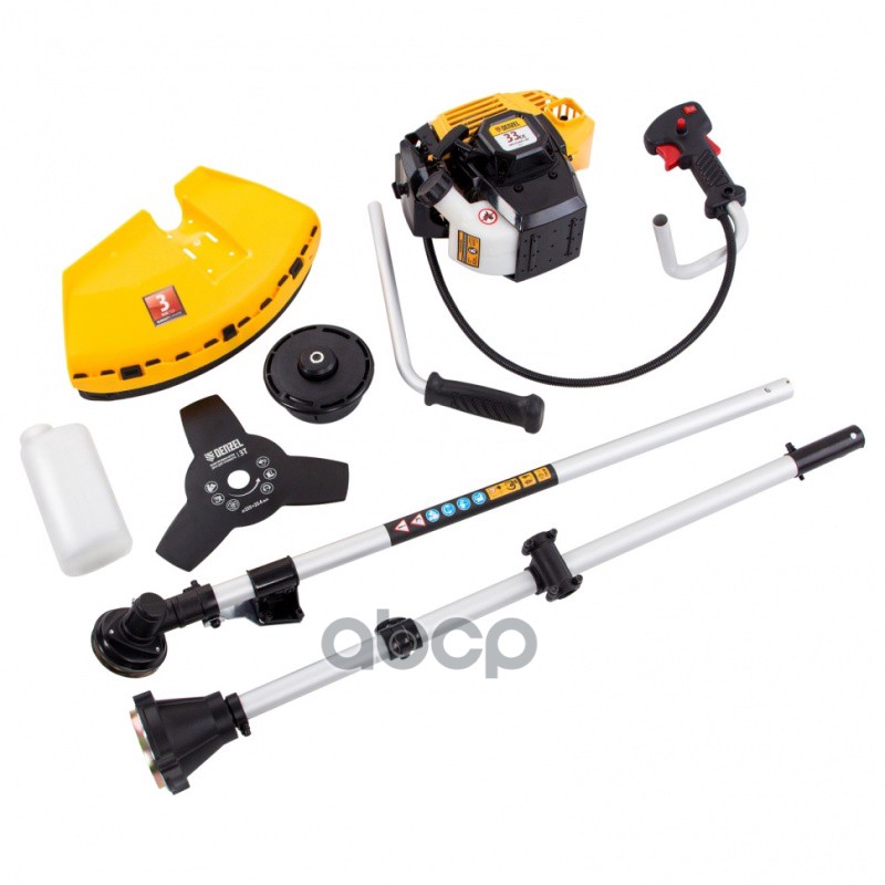 Триммер бензиновый DR-33S, 33 см3, разъемная штанга, состоит из 2 частей