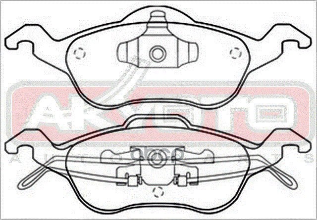 Колодки тормозные дисковые передние FORD FOCUS I DAW/DBW/DFW/DNW 1998-2004