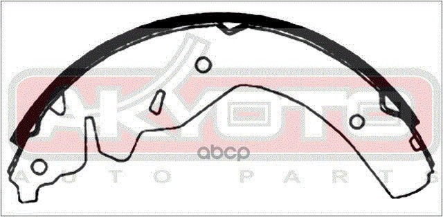 КОЛОДКИ ТОРМОЗНЫЕ БАРАБАННЫЕ ЗАДНИЕ