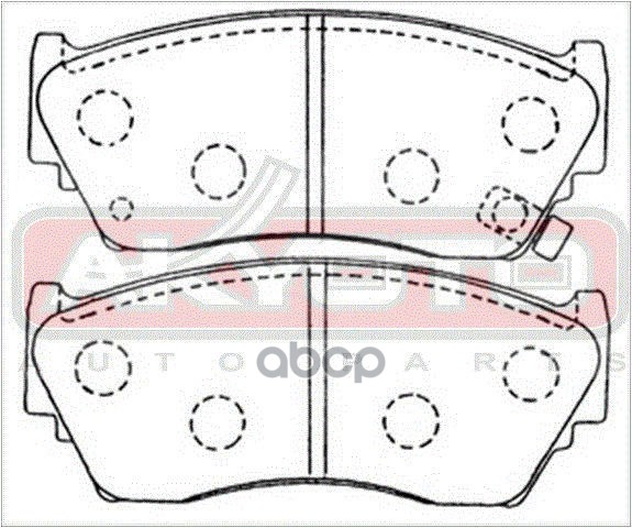 Колодки тормозные дисковые передние