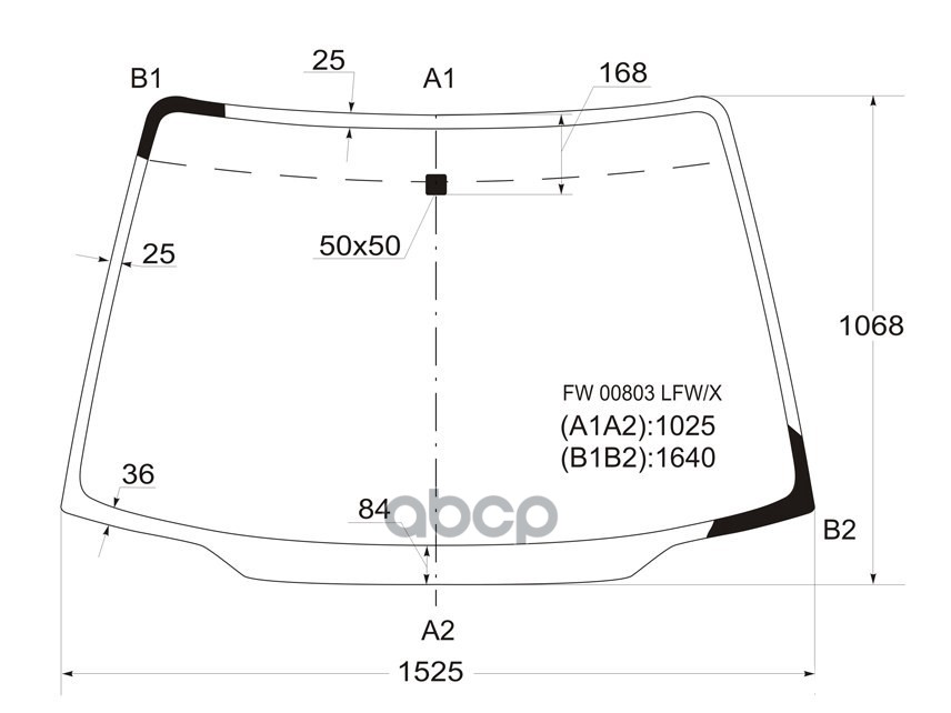 Стекло лобовое Honda Shuttle 95-00 / Odyssey 94-99 XYG арт. FW00803 LFW/X