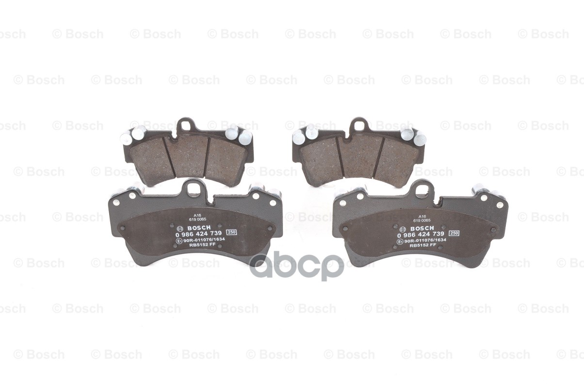 0 986 424 739 0986424740=995 00 !Колодки Дисковые П Vw Touareg 4.2/2.5Tdi/5.0Tdi 02> Bosch арт. 0986424739