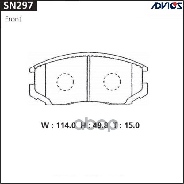 Дисковые тормозные колодки ADVICS 04465-B4010 / 04465-B4020 / 04465-B4030 / 04491-87401 / 04491-87401-000 / 04491-87402-000 / 04491-87403-000 / 04491-87404-000 / AY040-KE117 / V9118D015 / 04465-B4040
