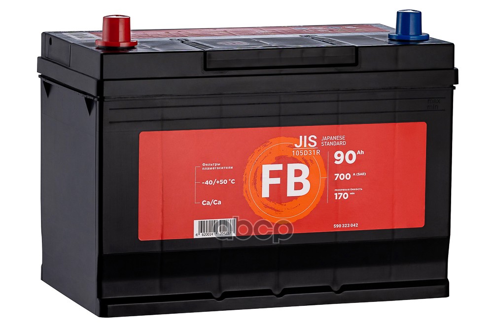 Аккумулятор Fb Jis 90 А/Ч Прямой L+ 306X173x220 D31 En 700 А FB арт. 105D31R