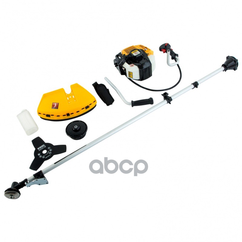 Триммер бензиновый DR-43, 43 см3, неразъемная штанга, состоит из 2 частей