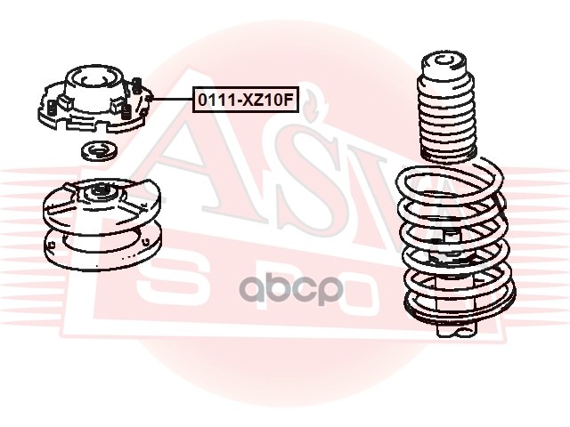 Опора амортизатора TOYOTA RAUM EXZ10 1997-2003)