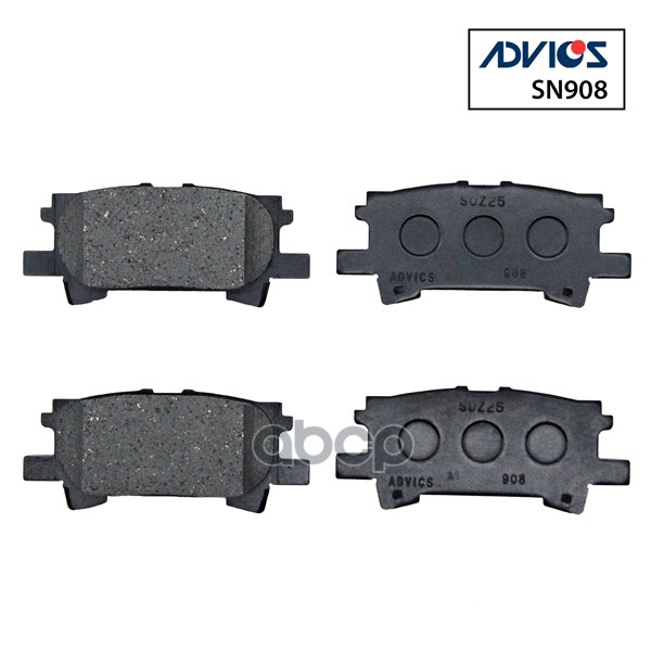 Дисковые тормозные колодки ADVICS 04466-48030 / 04466-48040 / 04466-48060 / 04466-48090 / 04466-YZZAL / V9118B035