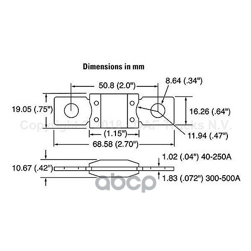 предохранитель 125А