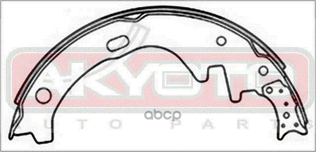 КОЛОДКИ ТОРМОЗНЫЕ БАРАБАННЫЕ ЗАДНИЕ