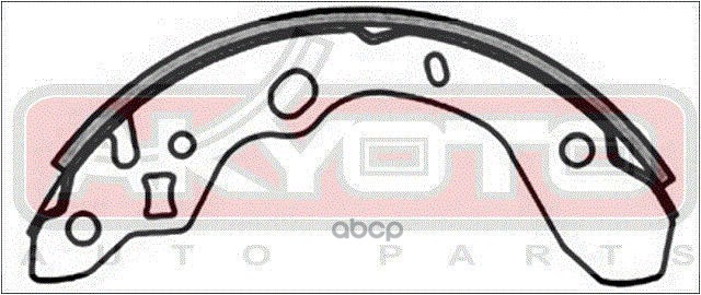 КОЛОДКИ ТОРМОЗНЫЕ БАРАБАННЫЕ ЗАДНИЕ