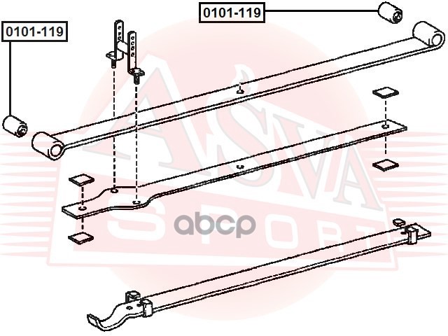САЙЛЕНТБЛОК ЗАДНЕЙ РЕССОРЫ