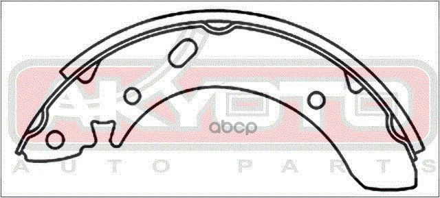 КОЛОДКИ ТОРМОЗНЫЕ БАРАБАННЫЕ ЗАДНИЕ