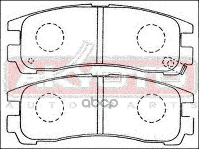 КОЛОДКИ ТОРМОЗНЫЕ ДИСКОВЫЕ ЗАДНИЕ