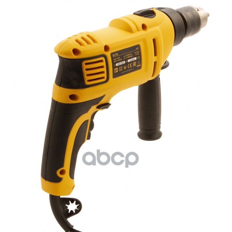 26307 Дрель ударная ID-750 750Вт, 0-3000 об/м, 48000 уд/м, патрон ключевой (кейс