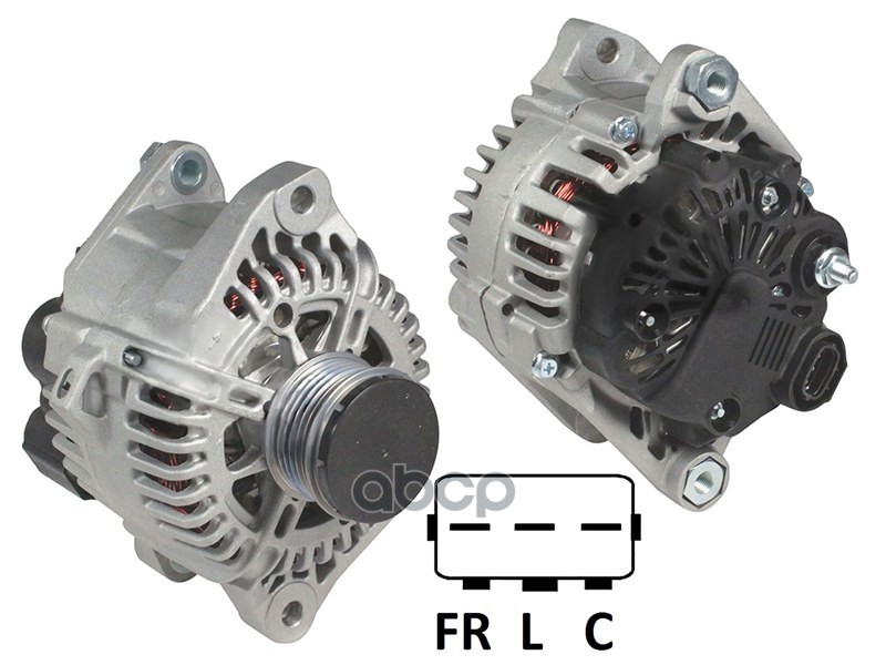 Генератор HYUNDAI SANTA FE 2.4 10-14/SONTA 2.0 98-14/KIA OPTIMA 2.0 00-15/SORENTO 2.4 11-12 12V 110A Sat арт. ST-37300-2G500N