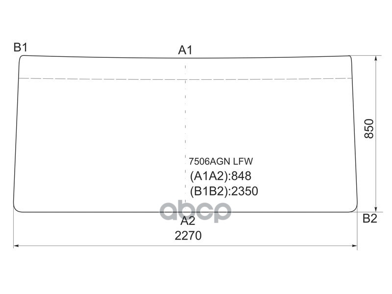 Стекло лобовое Scania 4-Series 96-07 XYG арт. 7506AGN LFW
