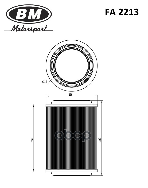 Фильтр воздушный HYUNDAI HD 65,72 (Евро-2) FA2213