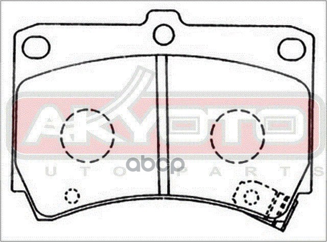 Колодки тормозные дисковые передние MAZDA 323 BA 1994-1998